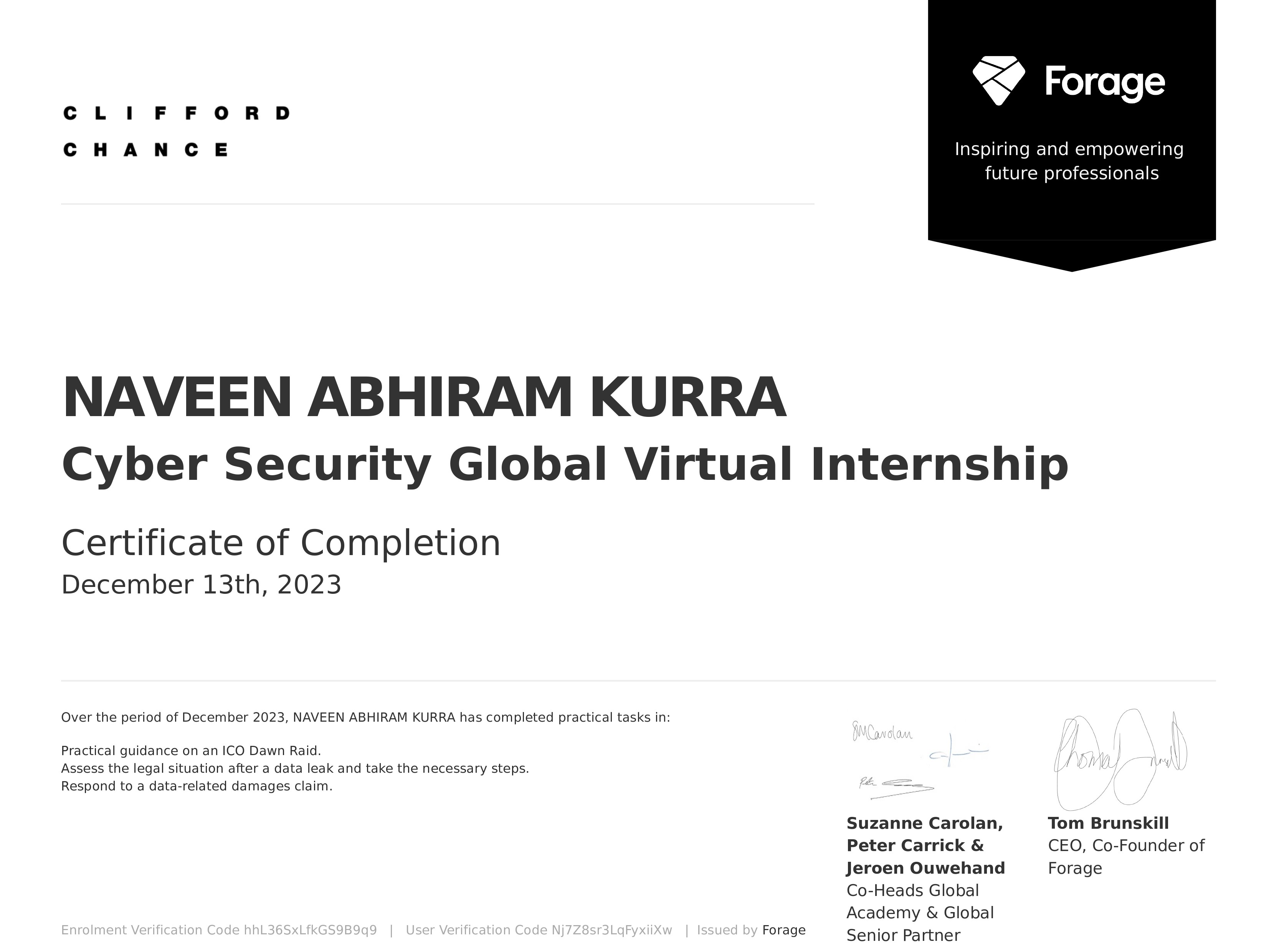 Cyber Security Global Virtual Internship
